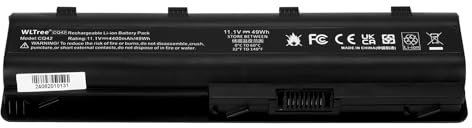 WLTree MU06 CQ42 593553-001 Batteria per HP G62 G72 Pavilion G6 G7 MU09 593554-001 593562-001 636631-001 HSTNN-LB0W HSTNN-Q62C Compaq Presario CQ32 CQ43 CQ56 CQ58 CQ62 CQ72 CQ57 G32 G42 Battery