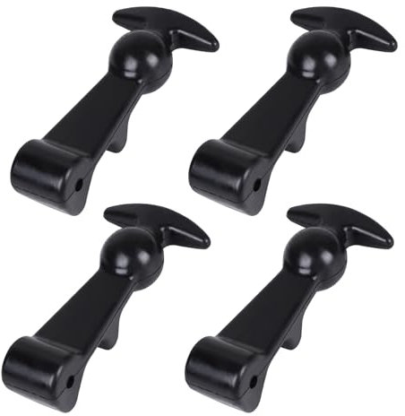 EXLECO 4X Supporti Elastici per Cofano in Gomma Chiusura a Scatto Flessibile Chiusure per Cofano Gomma Fibbia Elastica di Assorbimento Ganci per Chiusura Cofano Accessori per Scatola Motore Cassetta