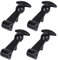 EXLECO 4X Supporti Elastici per Cofano in Gomma Chiusura a Scatto Flessibile Chiusure per Cofano Gomma Fibbia Elastica di Assorbimento Ganci per Chiusura Cofano Accessori per Scatola Motore Cassetta