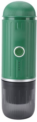 OUCRIY Caffettiera Portatile, Pressione 19 Bar, Elevata Estrazione 'olio, Mini Caffettiera per Casa, Viaggi e Ufficio (Verde)