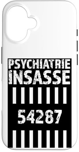 Hülle für iPhone 16 Psychiatrie Insasse 54287 Kostüm Knast Gefängnis