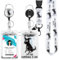 Ausweishülle mit Band, Id Badge Holder Breakaway Lanyard für, Einziehbare Badge Reel, Abnehmbare Namensschild Clips, Hals Lanyard Strap, Lehrer Büro Geschenke (Text Hund)