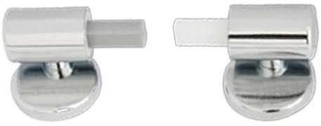 Replacement Toilet Seat Hinge, Soft Close Toilet Seat Fittings Fixing Kit for Replacement Traditional & Contemporary Toilet Soft Close Hinges - 1 Pair