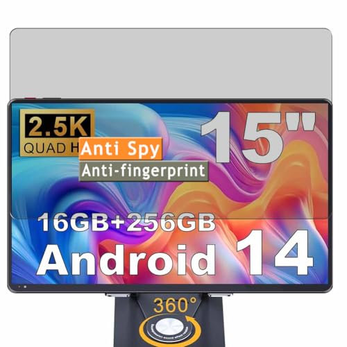 Vaxson TPU Pellicola Privacy, compatibile con jumper Z1 Tablet Display 15, Screen Protector Film Filtro Privacy [Non Vetro Temperato]
