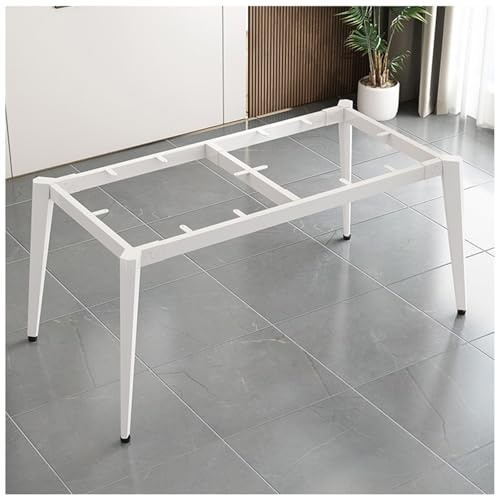 bacedifo Pieds de Table en Métal Support Amovible Bureau Tables D'ordinateur Bureaux D'écriture Basse à Manger Pied de Meuble Basede Travail Cadre Carré Robuste pour Bricolage
