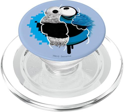 Sesame Street Split Cookie Monster PopSockets PopGrip für MagSafe