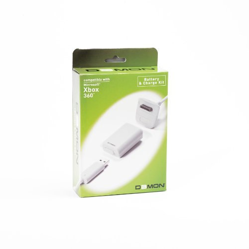 Xbox 360 Akku & Ladekit weiss