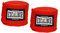 Maxxus Boxbandagen Excalibur Club PRO - 5m lang, 1 Paar, mit Daumenschlaufe & Klettverschluss, Waschbar, Schwarz/Rot - Handbandagen, Boxen, Kampfsport, MMA, Kickboxen, Boxing, Kampfsport, Muay Thai
