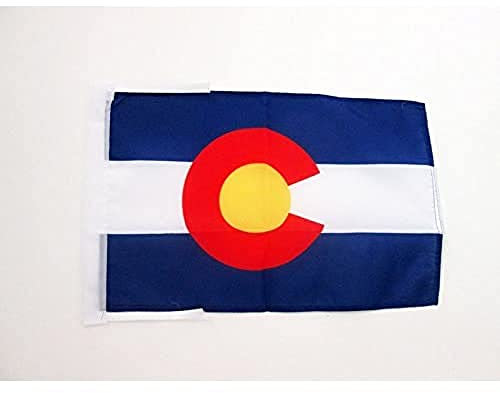AZ FLAG - Flagge Colorado - 45x30 cm Mit Kordel - Bundesstaat Colorado Fahne 30 x 45 Cm - Flaggen