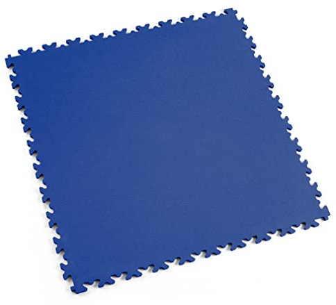 Fortelock PVC Vinyl Bodenfliese | PVC Fliesen Garage | Garagenboden | Werkstattboden | Industry Leder (Hohe Belastbarkeit) 2020 (Blau)