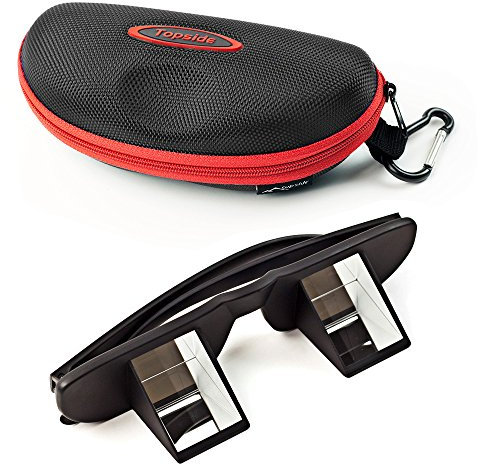 TOPSIDE Sicherungsbrille (Kletterbrille) mit hochwertigen Prismen inkl. Etui und Brillenband