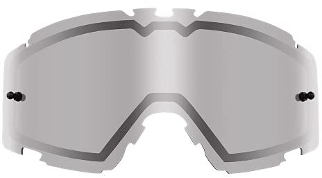 O'NEAL | Motocross-Brillen-Ersatzteile | Motorrad Enduro | Doppel-Linse für maximale Lichtdurchlässigkeit, 1,2 mm Linse mit 100% UV Schutz | B-30 Goggle Spare Double Lens | Grau | One Size