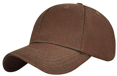 Yuson Girl Cappello Unisex del Cotone Berretto da Baseball delle Ragazze dei Ragazzi Snapback di Hip Hop Cappello Piatto, Cappello Uomo (caffè)