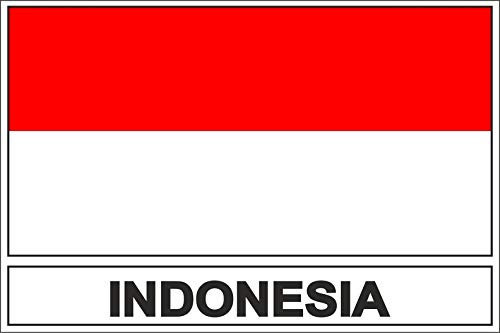 Akachafactory Sticker Aufkleber Flaggen Flagge Fahne RI indonesien