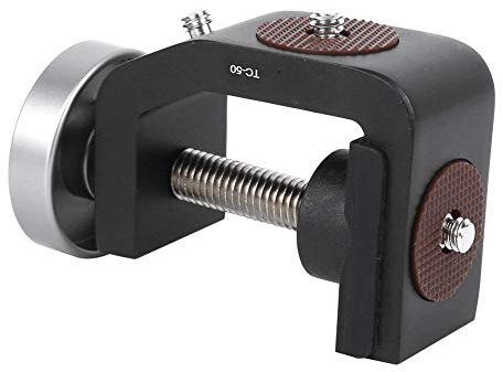 Fotografia Clip a forma di C, TC-50 In lega di alluminio Universale 4 kg Carico Interfaccia a vite da 1/4 di pollice Morsetto da tiro Record di tiro Morsetto stabile Telaio fisso da tavolo