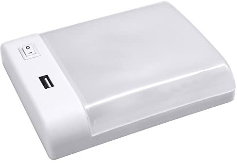 Facon 12v Caravan Light with Fast Charger USB Power Socket (5V 2.4A),12V Led Lights LED Motorhome Lights with On&Off Switch, Motorhomes, Campervan, Caravan, Van, Boat