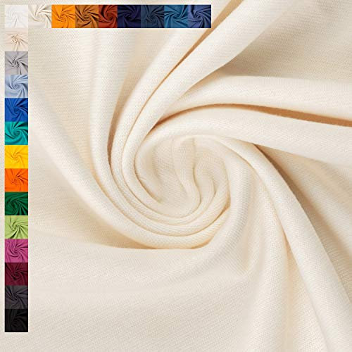 Bündchen Stoff Heike von Swafing, Schlauchware, uni naturweiß (Länge am Stück: ab 25cm x Breite: 50cm/100cm)