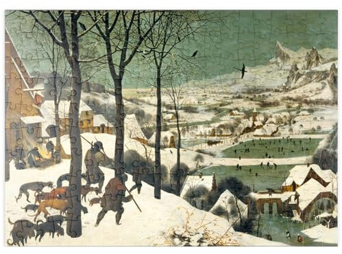 MyPuzzle Hunters in The Snow, 1565, by Pieter Bruegel The Elder - Premium 200 Teile Puzzle - MyPuzzle Sonderkollektion von Æpyornis