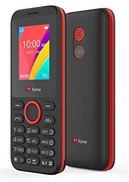 TTfone TT160 Dual Sim Basic Téléphone Portable Simple avec Appareil Photo, Lampe de Poche, MP3 Bluetooth, Pay As You Go (GIFF Gaff PAYG)