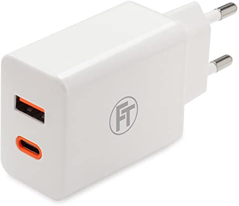 FeinTech NLG00833 30 W Chargeur USB C PD Charge Rapide USB A et USB C Power Delivery PPS Chargeur Rapide Compatible avec iPhone 13 Google Pixel 6 Samsung Galaxy S22