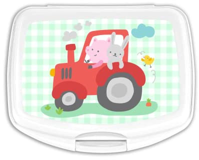 SANDWICHERA RECTANGULAR SAFTA PREESCOLAR GRANJA