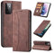 S. Dawezo Hülle für Samsung Galaxy A72, Premium Leder magnetische Handyhülle mit Ständer, Kartenfach und Brieftasche, Shock Absorbing, kompatibel mit Samsung A72-Kaffee