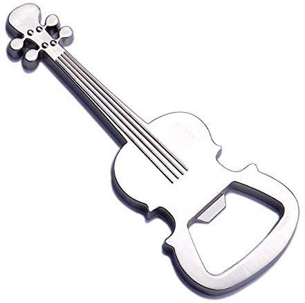 Gitarre Flaschenöffner für Männer Geburtstag Weihnachten Geschenk für Gitarrenspieler Freund Papa Gitarre geformte Geschenke für Trinker Musikliebhaber Gitarre Bier Flaschenöffner