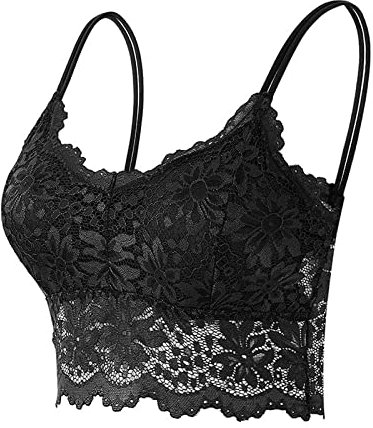 Generic Sport BH Damen BH TräGerlos GroßE BrüSte Damen Rückenfreier BH Spaghettiträger Bralette ohne Bügel LäSsig Silikon Unsichtbare BH Freedom Bra für Badeanzug Hochzeitskleider, Schwarz, M