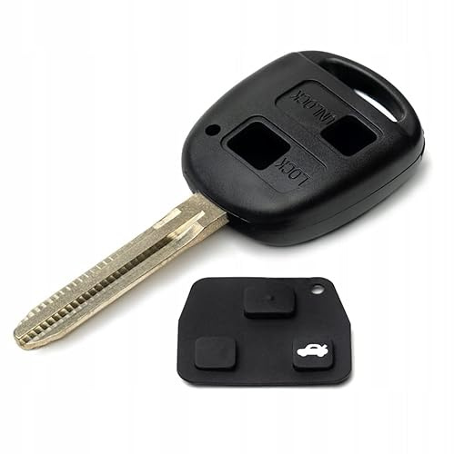 AWPARTS - Guscio chiave auto - Guscio chiave radio - Auto telecomando alloggiamento chiave auto compatibile con Toyota Rav4 Avensis Yaris