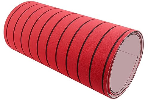 Nvanvmm Self-Adhesive EVA Foam Teak Decking Yacht Marine Flooring Synthetic Boat Floor Mat 2400X450X6mm Red
