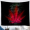 Tizhweqo Wandteppich 3D Rotes Cannabis-Blatt, Wandbehang Hanf-Blatt, Wandtuch Rotes Cannabis-Blatt Tapisserie Tapestry für Schlafzimmer Wohnzimmer Wohnheim Deko 130x150 cm X1262