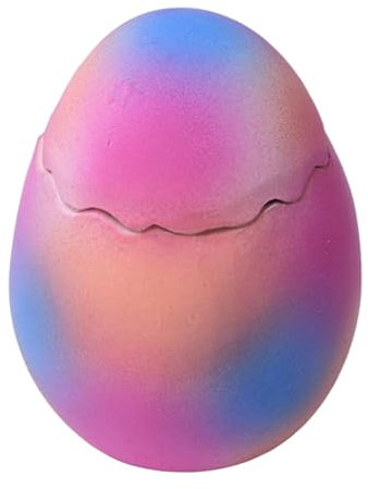 F Fityle Hundespielzeug Dino Egg, Hund Kauen Spielzeug Quietschen Pop-up Dinosaurier Ei, Quietschendes Dinosaurier Ei Spielzeug Training für Haustiere, Hunde, Kleine Welpen, Blau und Violett