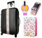 Hello Kitty Reise-Set mit Reisepasshalter, Taschenanhänger und Gepäckgurt, Sanrio Reisezubehör, offiziell lizenziert, pink, mit Kreditkartenfach und Reisepass-Einschubfach