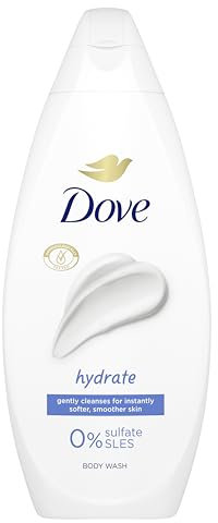 Dove Hydrate Body Wash Body Cleanser Shower Gel With Plant-Based Moisturisers For Softer, Smoother Skin After One Shower 225 Ml