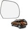 Ruolin Spiegelglas Rechts, Außenspiegel Glas Ersatz Spiegelglas Beheizbar Rechts Kompatibel mit Dacia Duster Lodgy Dokker, Kompatibel mit Nissan Micra K13 2010-2016