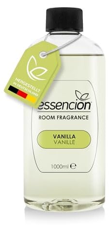 essencion Vanilla (Vanille) Raumduft Refill Flasche – 1000ml – In 14 verlockenden Düften erhältlich (Vanilla 1000ml Refill)