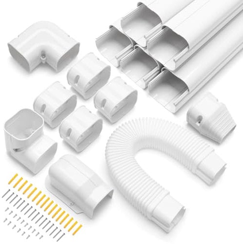Mini Split Line Set Cover 3 10Ft, Windspeed Upgrade Mini Split Covers for Outside Units Mini Split Cover Suitable for Mini Split, Air Conditioner, Central AC, HAVC and Heat Pumps