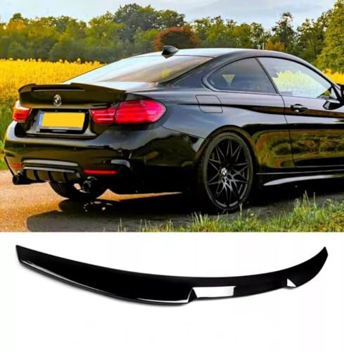 For Auto Perfectionists UK Rear Boot Spoiler Compatible With BMW 4 Series Coupe F32 2013-2020 M4 Style ABS Gloss Black