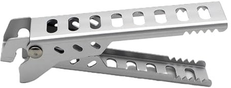 HUANGENG Alloy Hot Plate Grippers AntiScald Pan Pot Clip Hot Dish Plate Bowl Clip Barbecue Tongs Kitchen Camping Tool