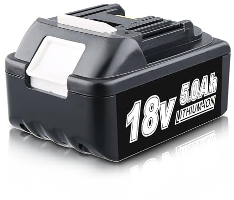 5.0Ah 18V BL1860B Lithium-Akku Ersatz, kompatibel mit MAKITA 18V 20Volt Max BL1830, BL1830B, BL1860, BL1860B, BL1850, BL1850B, BL1840, BL1840B, BL1815, BL1825 Akku-Werkzeugen