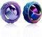 VEOIRXU 2 Stück Handkreisel Fidget Toy, Fidget Hand Spinner Spielzeug, 3D Spiral Design Fingerspielzeug, Sensorisches Fidget Toys, Antistress Spielzeug, für Kinder Erwachsene (Regenbogen und Lila)