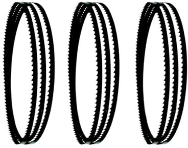 Lot de 3 lames de scie à ruban 1712 mm, 0,35 mm, 6, 10, 14 TPI, for bois, plastique, courbes(10 TPI)