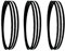 Lot de 3 lames de scie à ruban 1712 mm, 0,35 mm, 6, 10, 14 TPI, for bois, plastique, courbes(10 TPI)