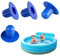 4 Stück Pool Stopfen,Pool Verschlussstopfen Pool Verschlusskappe für Bestway Pool Ersatzteile,Blindstopfen,Schwimmbad Stecker,Plugs Replacement Parts,Sieblochstopfen,Filter Pump,Plug Stopper (Blau)