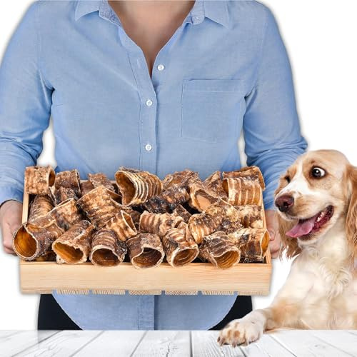 Beef Gullet 5-8cm for Dogs 1kg (approx. 50 pcs) | Natural