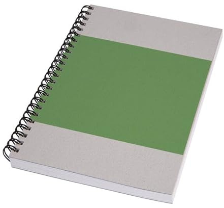 Sigel SN800 Quicknote Spiralblock A5 blanko Recyclingpapier | SN800, 160 perforierte Seiten mit hohem Weißegrad und Kartoncover