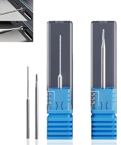 2PCS Screw Extractor Set, Screw Remover and Extractor Kit, Mini Drill Bit for Removing Stripped Broken Screws, Durable Stripped Screw Extractor, Ideal for Mobile Phone & Small Electronics DIY Repair