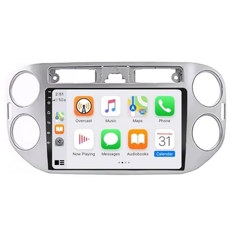Car Radio per VOLKSWAGEN VW GOLF 5 PLUS TIGUAN 2007-2016 Android 15 9 Pollici Auto Tablet Stereo Cooling Fan Rear View Camera Per, 4 Core 2G+64G