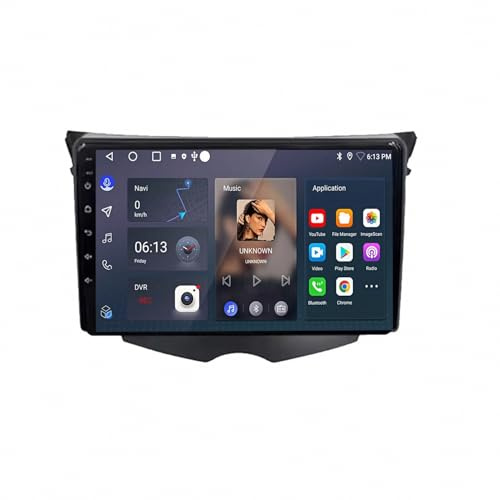 Radio Coche 2 DIN con Carplay Inalámbrico para Hyundai Veloster FS 2011-2017 HD Pantalla Tactil, Inalámbrica, Bluetooth, Navegación GPS, Radio Receptor FM, 4 Nuclear 2G+32G