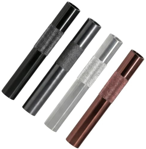 9mm Metal Straws Short Reusable Drinking Straws 70mm Assorted Colors 4 Pack | 9mm metal straws, reusable 70mm short drinking straw, durable multi-colour stainless steel cocktail straws 4-pack